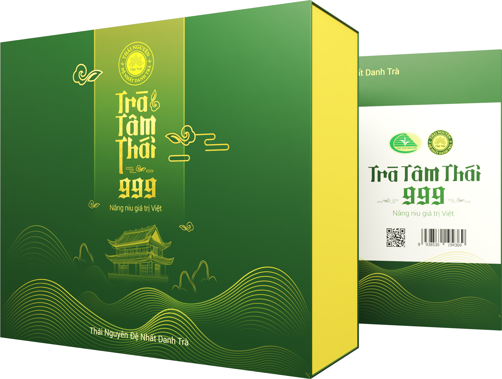 Trà Đinh Cao Cấp hộp cứng 400g Trà Đinh Tân Cương Trà Thái Nguyên