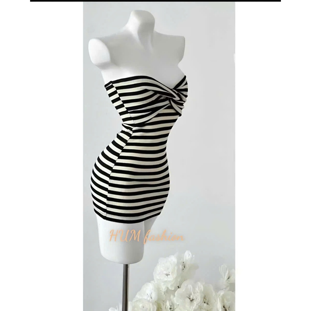 Đầm nữ thun sọc ôm body 3 mẫu xinh xỉu