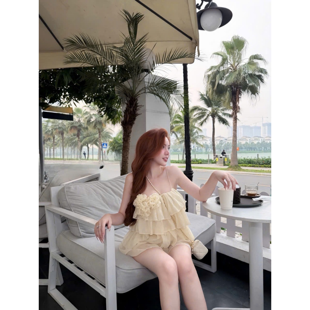Set 2 đây đính hoa sang chảnh đi biển đi chơi siêu xinh