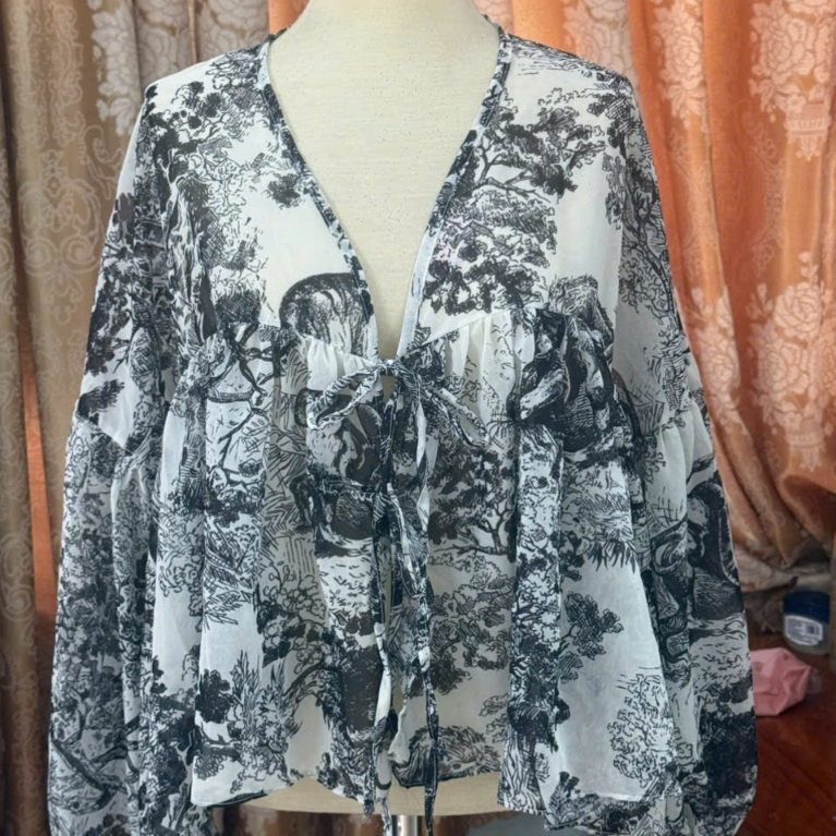 Áo kiểu nữ form babydoll bồng bềnh, áo nữ xinh xắn bồng xoè tiểu thư sang chảnh