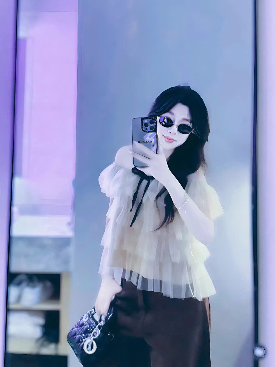 Áo nữ hotrend trễ vai babydoll voan lưới nhiều tầng thiết kế độc đáo chất liệu voan lưới nhẹ nhàng thoáng mát phù hợp mọ
