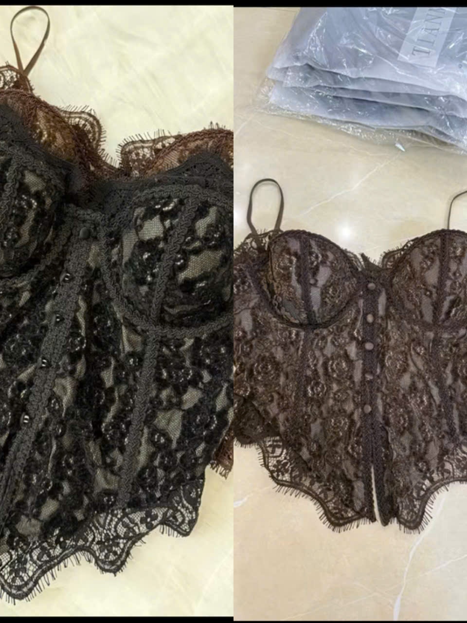 Sét đồ nữ hot trend áo bra cúp ren phối ren chỉ đính ngọc mix quần bí