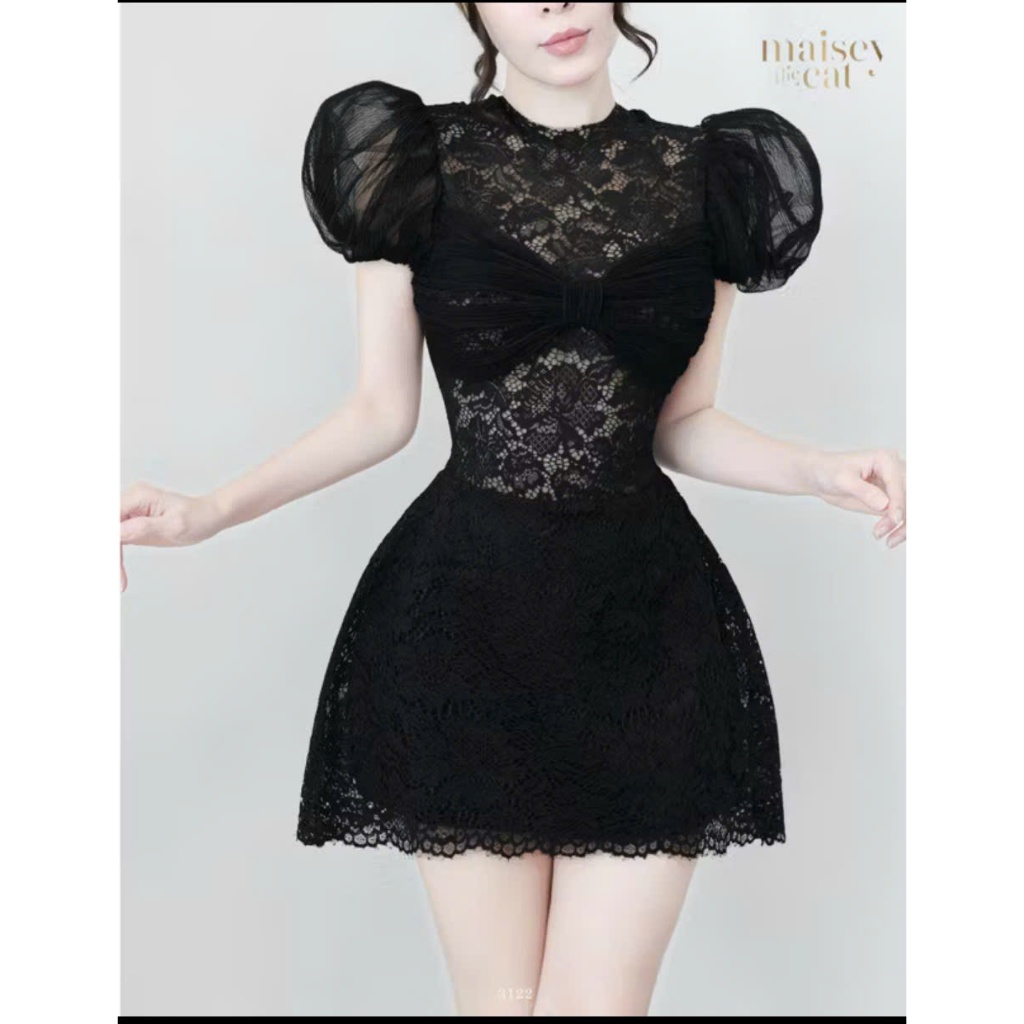 Váy ren nữ hot trend Tết 2026, đầm ren sang trọng cao cấp