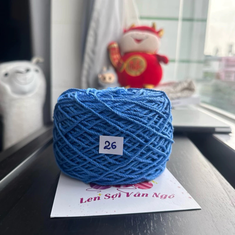 Sợi Macrame Cotton 2mm móc túi, mũ (cuộn 200gr) (26259)