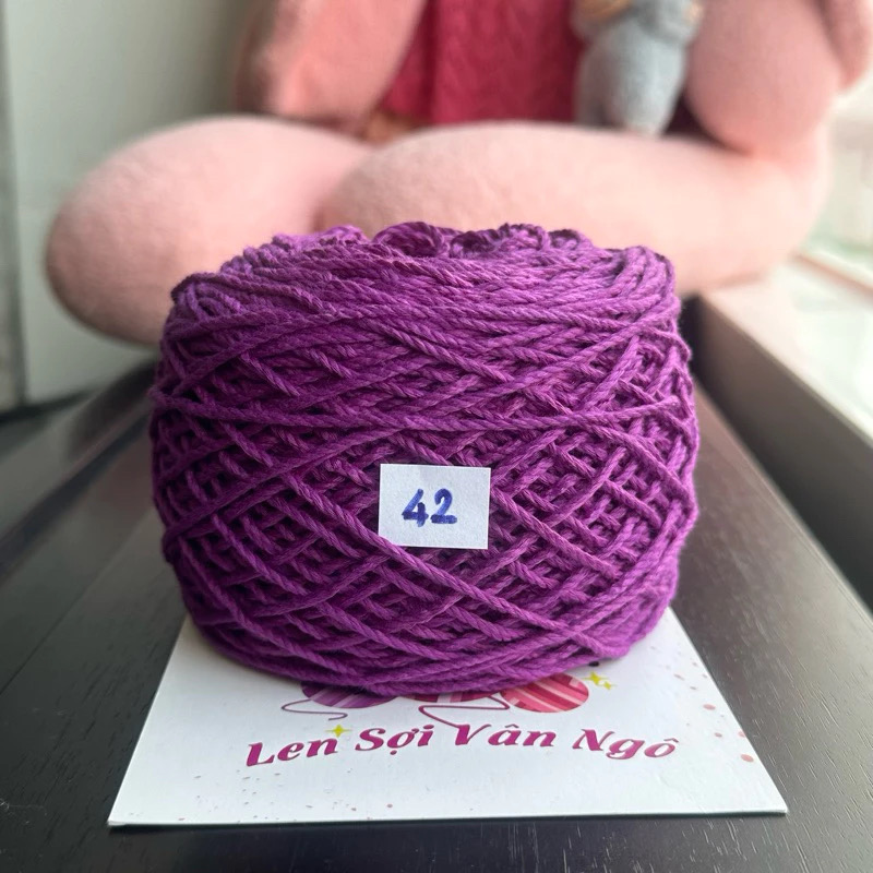 Sợi Macrame Cotton 2mm móc túi, mũ (cuộn 200gr) (26259)