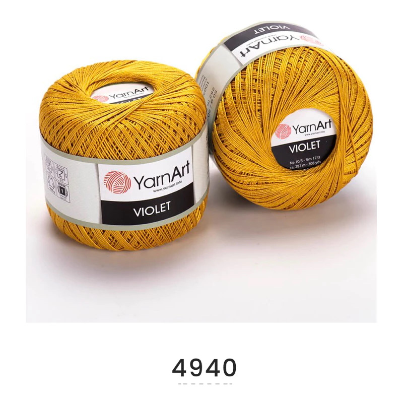 Sợi YarnArt VIOLET Thổ Nhĩ Kỳ (cuộn 50gr) (26322)