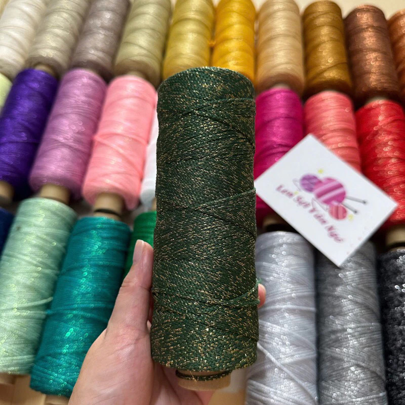 Sợi dệt kim tuyến 2mm Craftyarn VN (cuộn 125gr) (26265)