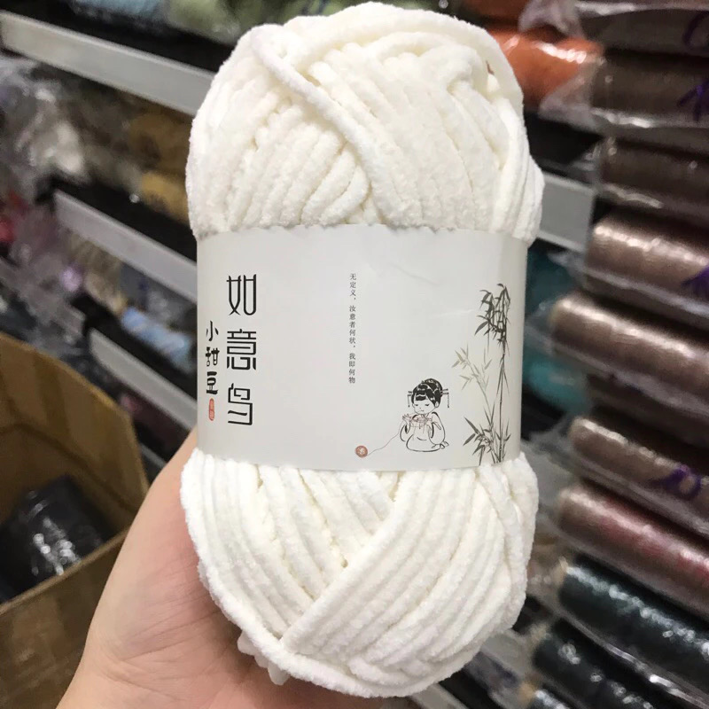 Len nhung mèo móc thú bông (cuộn 50gr) (26304)