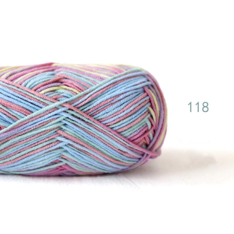 Len Baby Yarn màu loang (cuộn 40gr) (26281)