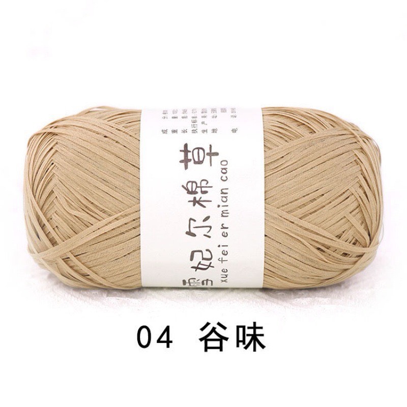 Sợi cỏ Chiffel móc túi, mũ (cuộn 100gr) (26275)