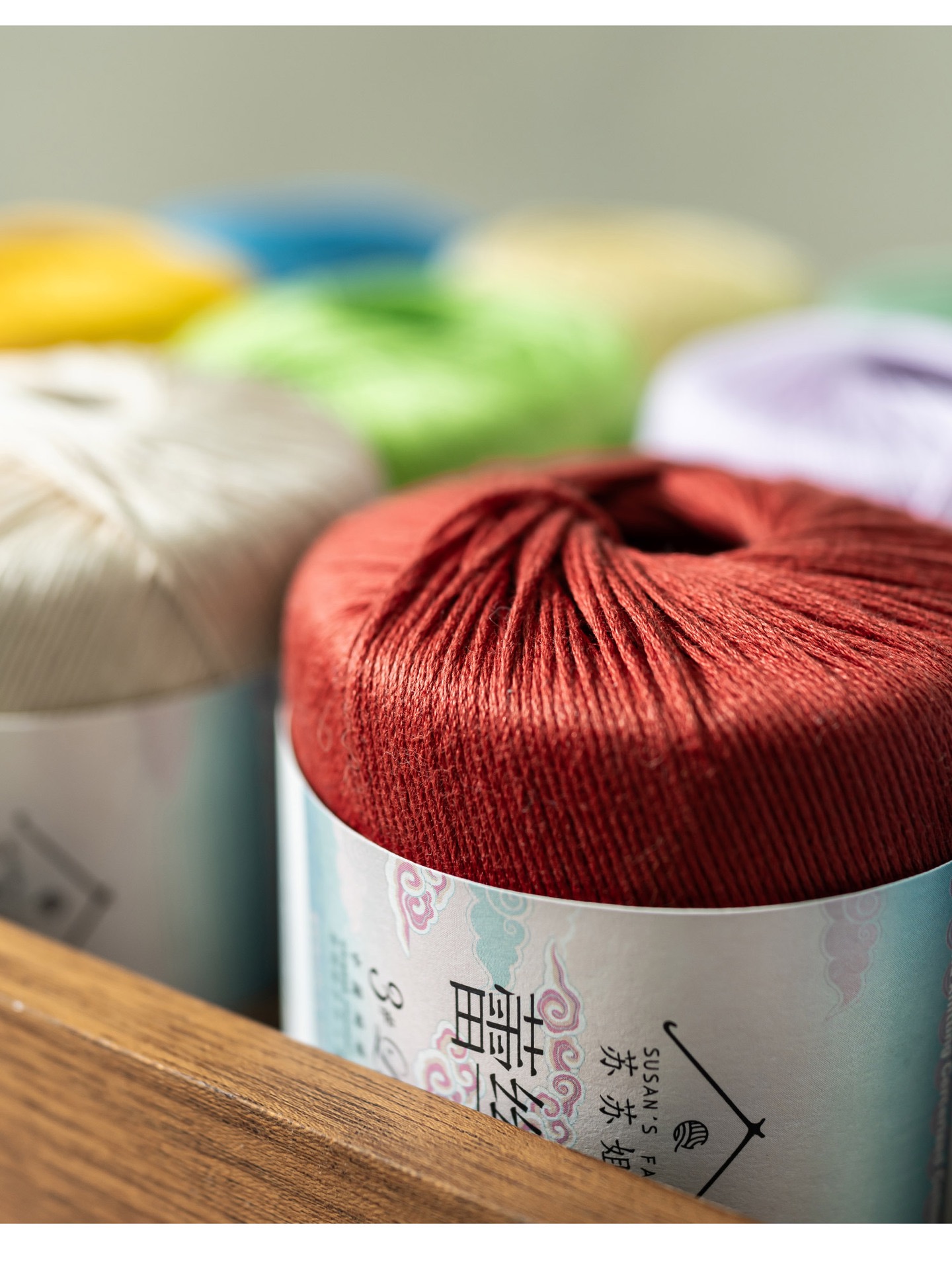 Sợi lace Susan 3 đan móc áo hè, thú bông (cuộn 40gr) (26282)