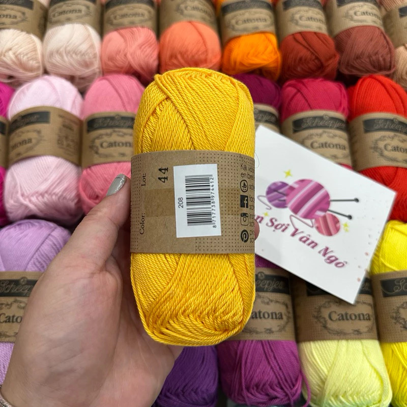 Sợi Scheepjes Catona nhập khẩu từ Hà Lan (cuộn 50gr) (26331)