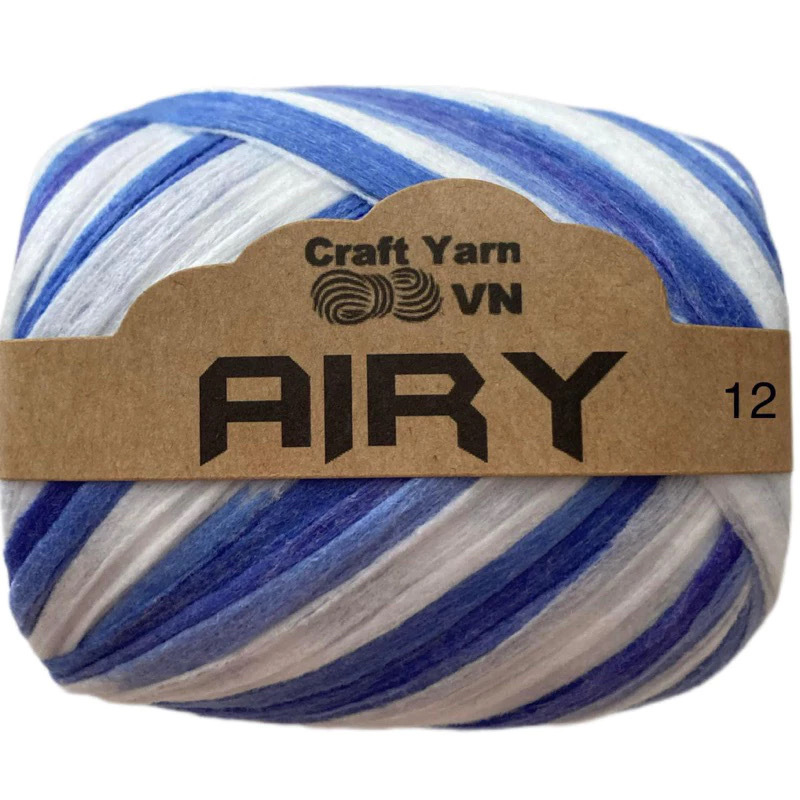 Sợi AIRY màu loang móc túi/mũ hè (cuộn 45gr) (26270)
