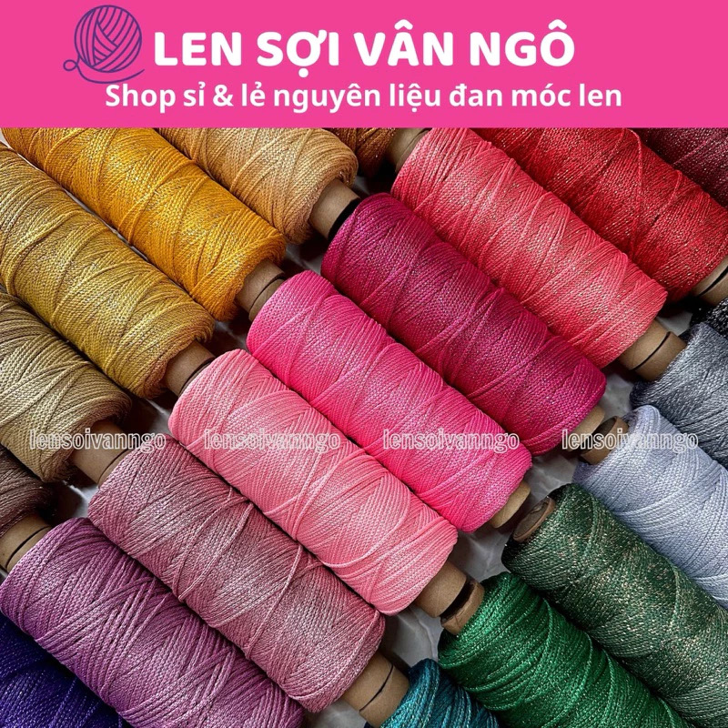 Sợi dệt kim tuyến 2mm Craftyarn VN (cuộn 125gr) (26265)