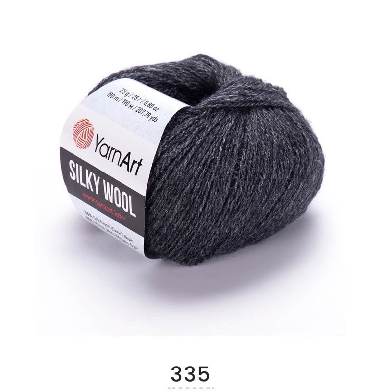 Len YarnArt SILKY WOOL (cuộn 25gr) (26321)