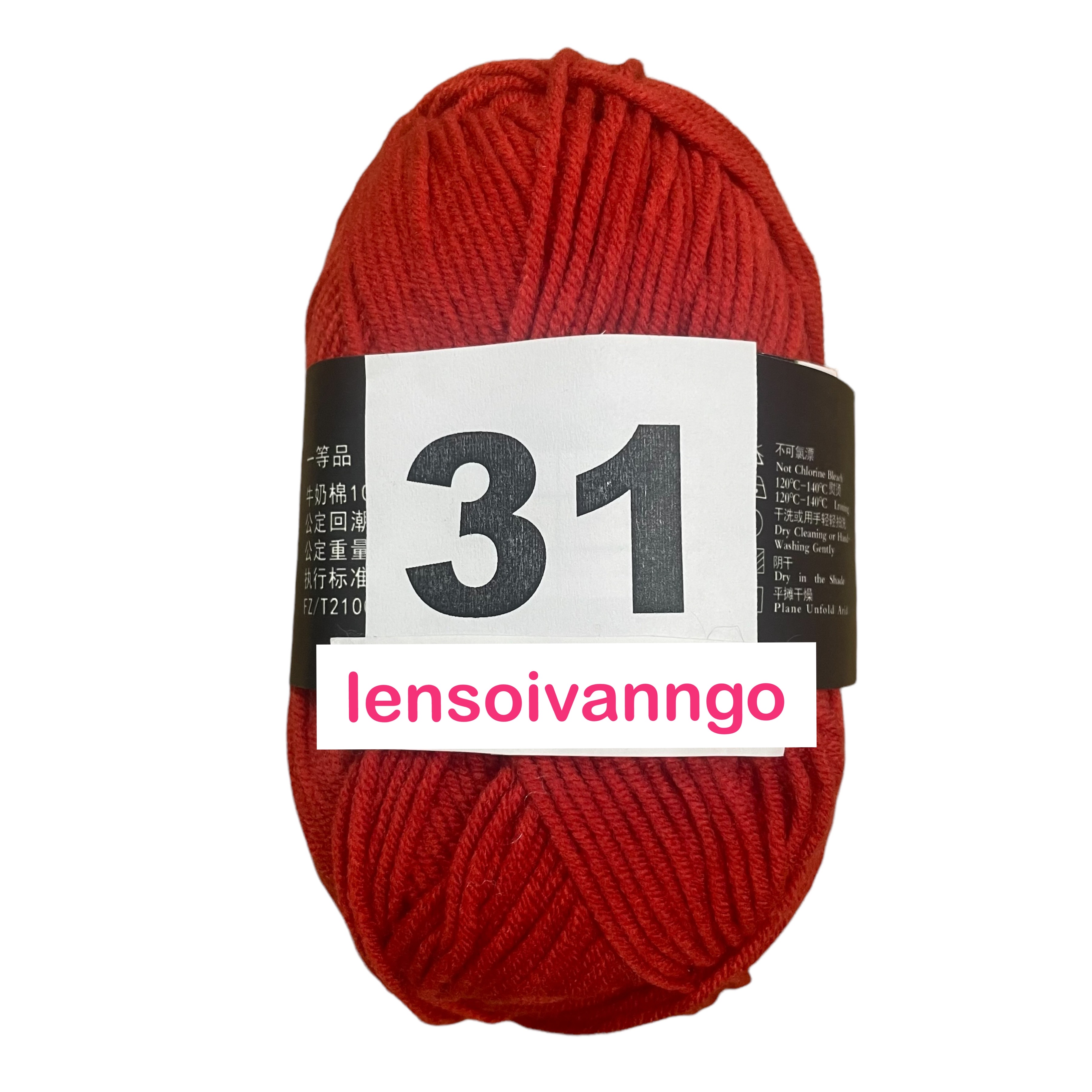 Len Milk Cotton 50gr (mác đen) (26276)