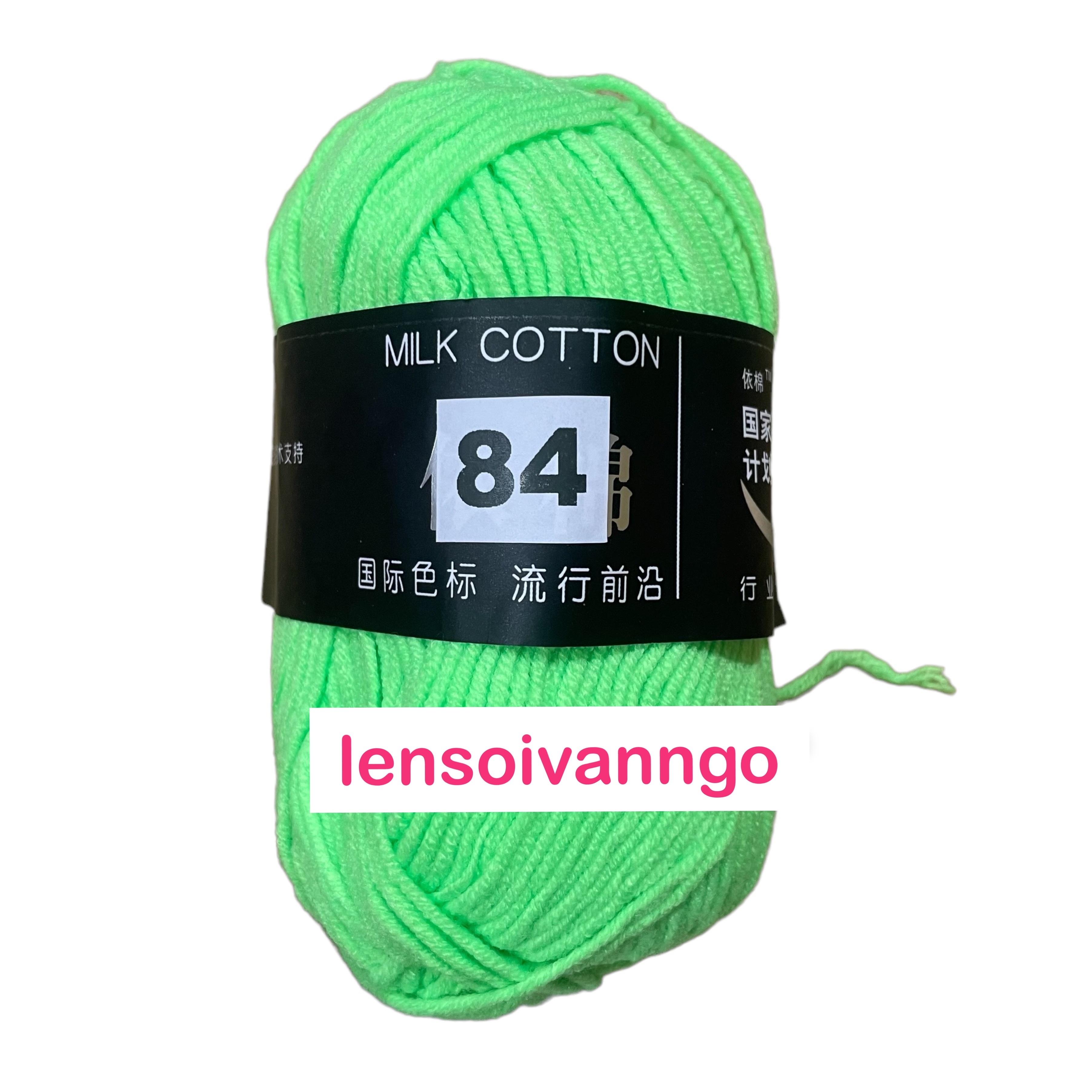 Len Milk Cotton 50gr (mác đen) (26276)
