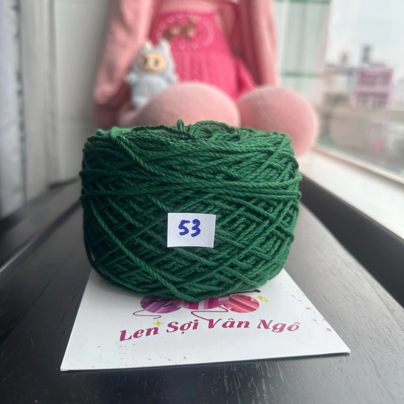 Sợi Macrame Cotton 2mm móc túi, mũ (cuộn 200gr) (26259)