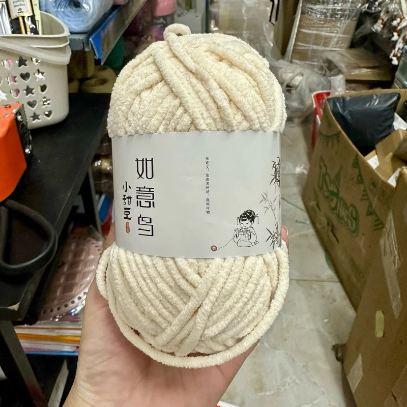 Len nhung mèo móc thú bông (cuộn 50gr) (26304)