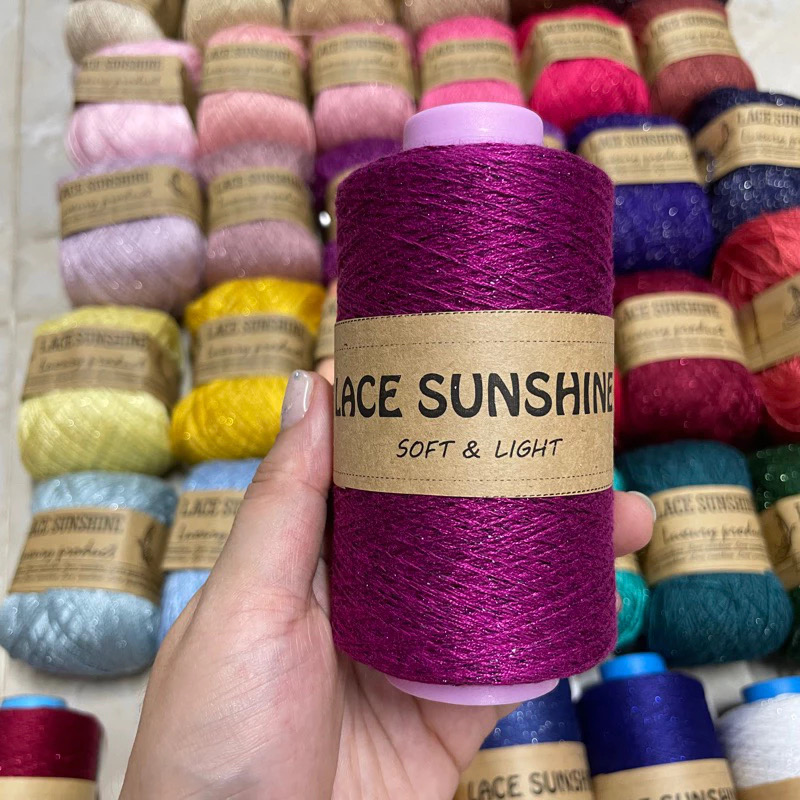 Sợi Lace Sunshine kim tuyến (cuộn 100gr) (26257)