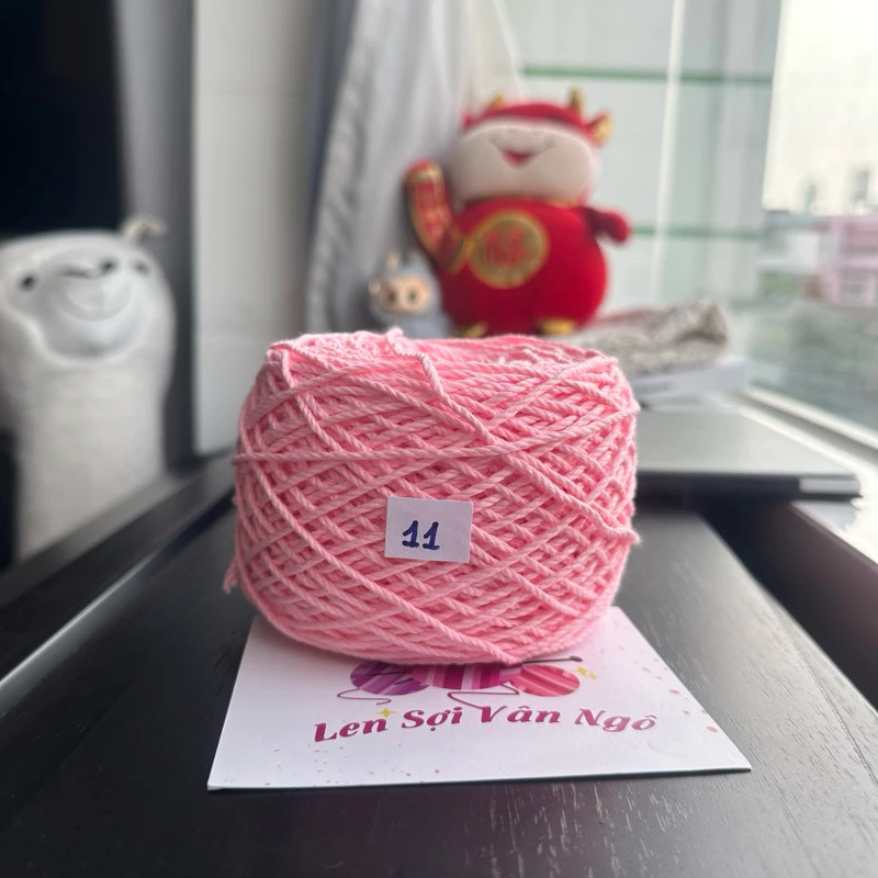 Sợi Macrame Cotton 2mm móc túi, mũ (cuộn 200gr) (26259)