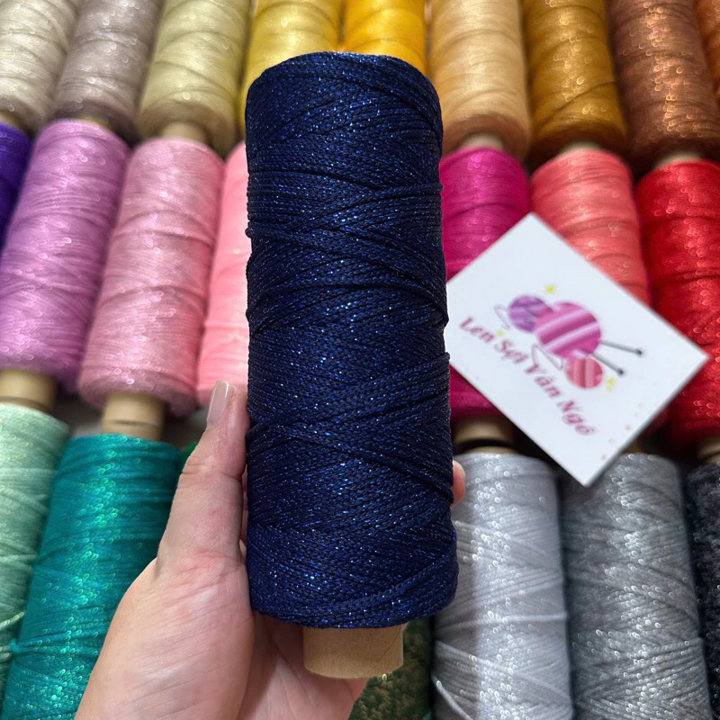 Sợi dệt kim tuyến 2mm Craftyarn VN (cuộn 125gr) (26265)