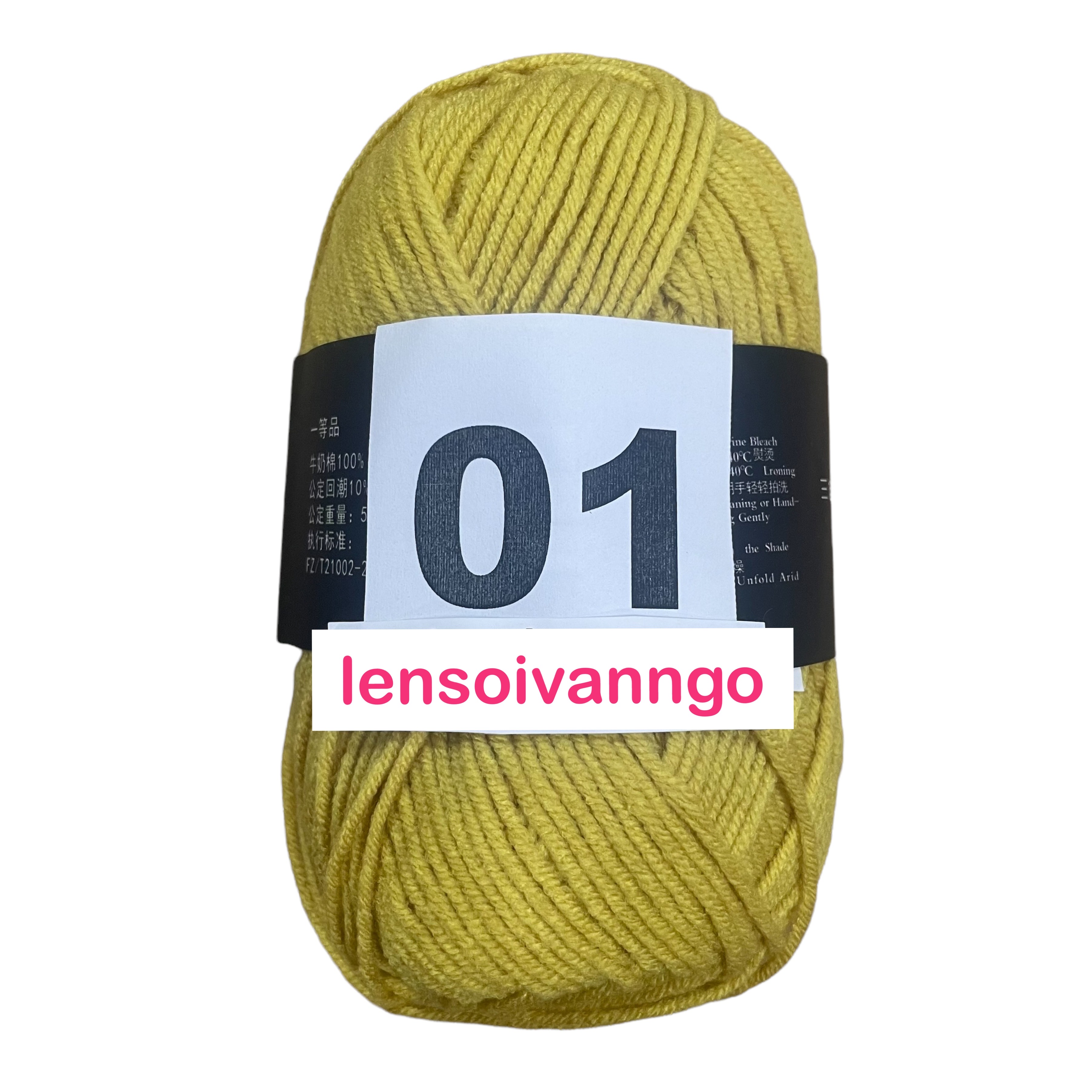 Len Milk Cotton 50gr (mác đen) (26276)