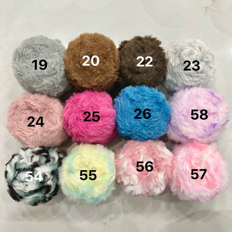 Len lông thỏ siêu mượt đan/móc thú bông, khăn, mũ (cuộn 100gr) (26299)