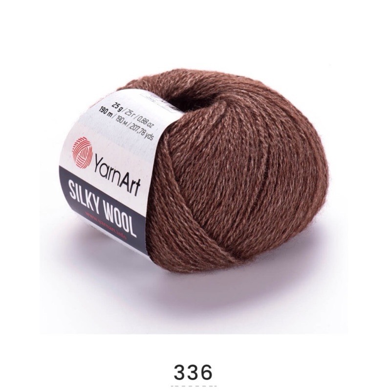 Len YarnArt SILKY WOOL (cuộn 25gr) (26321)