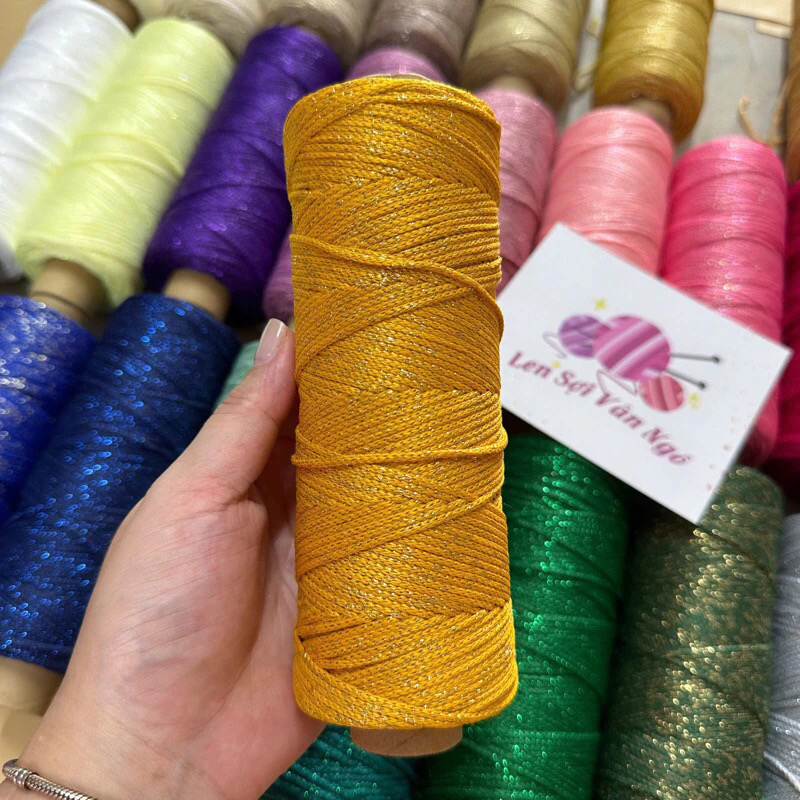 Sợi dệt kim tuyến 2mm Craftyarn VN (cuộn 125gr) (26265)