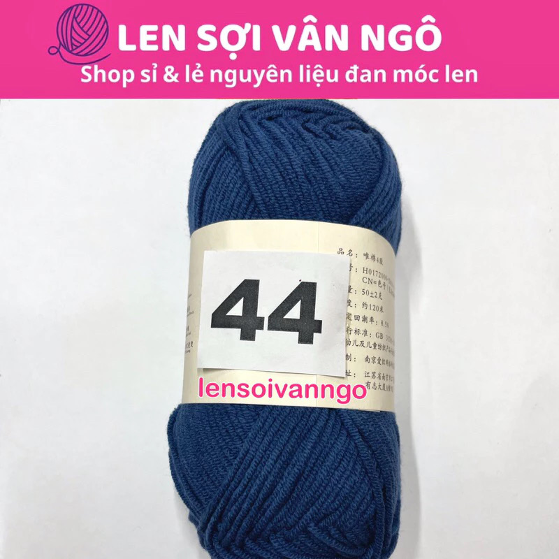 Len Susan 4 đan móc áo, khăn, thú bông, mũ... (cuộn 50gr) (26284)