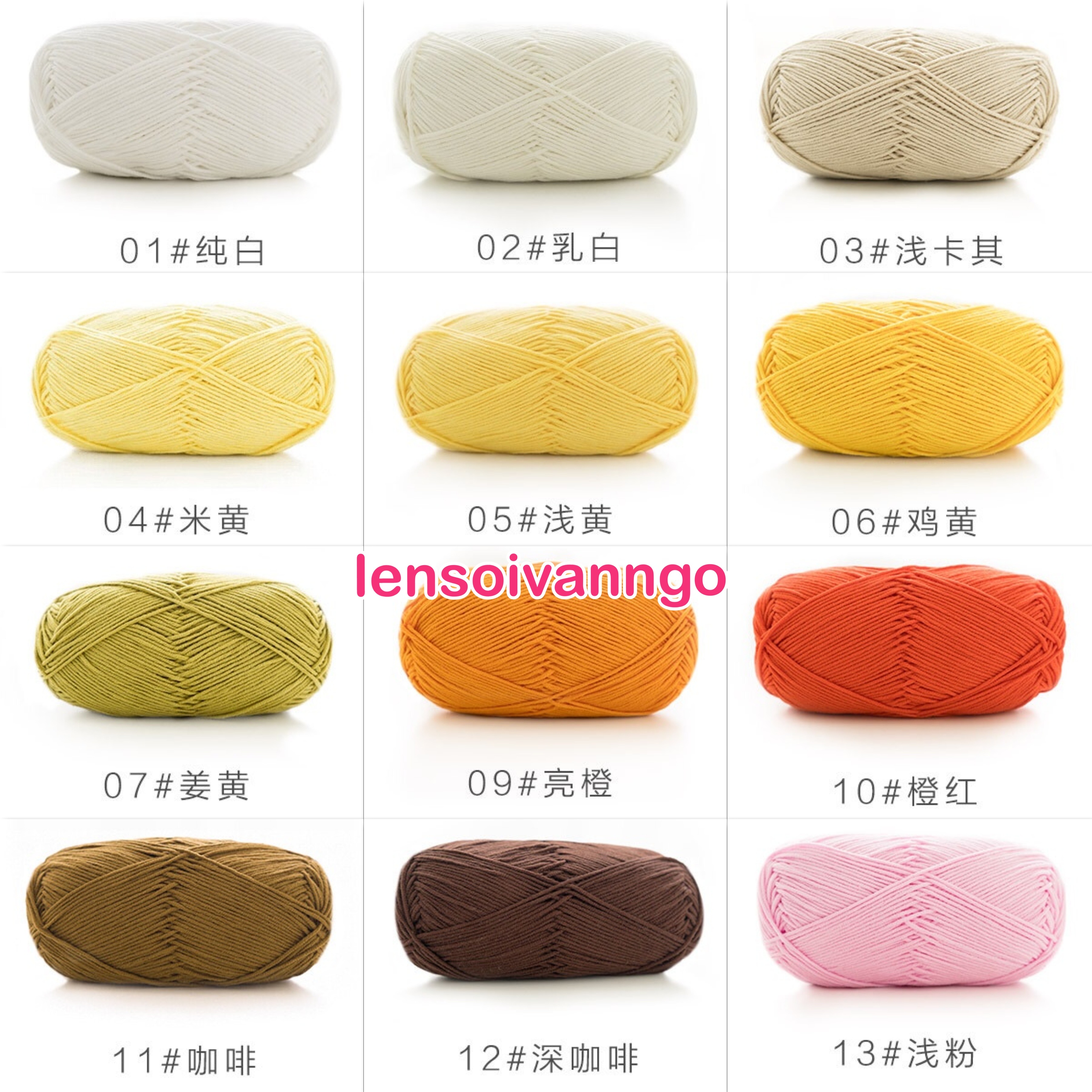 Len Susan 5 đan móc áo, khăn, thú bông, mũ... (cuộn 100gr) (26286)