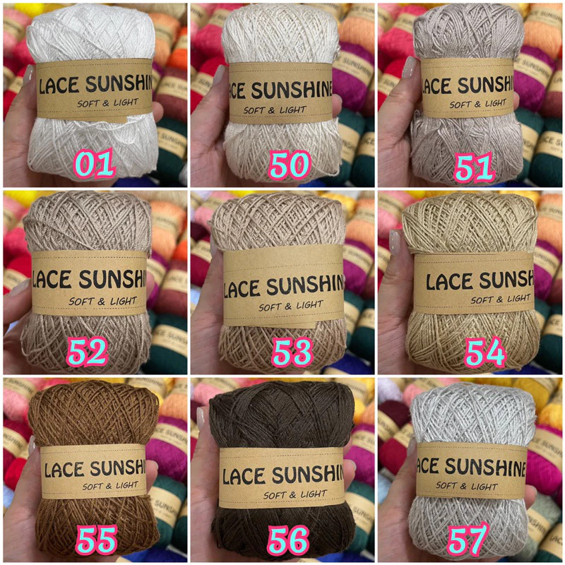 Sợi Lace Sunshine (cuộn 100gr) (26257)