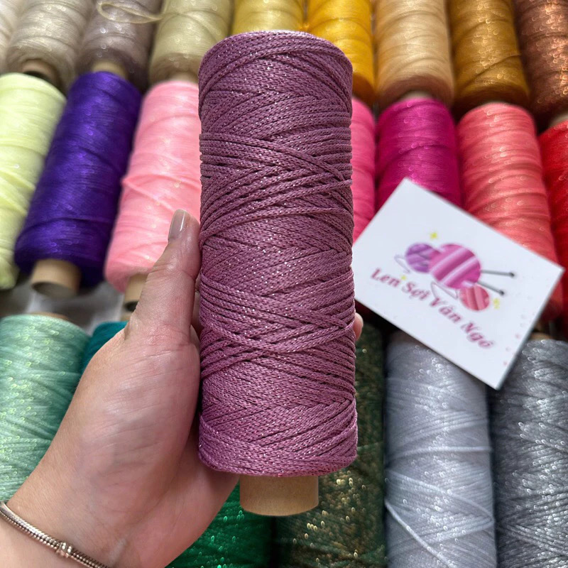 Sợi dệt kim tuyến 2mm Craftyarn VN (cuộn 125gr) (26265)