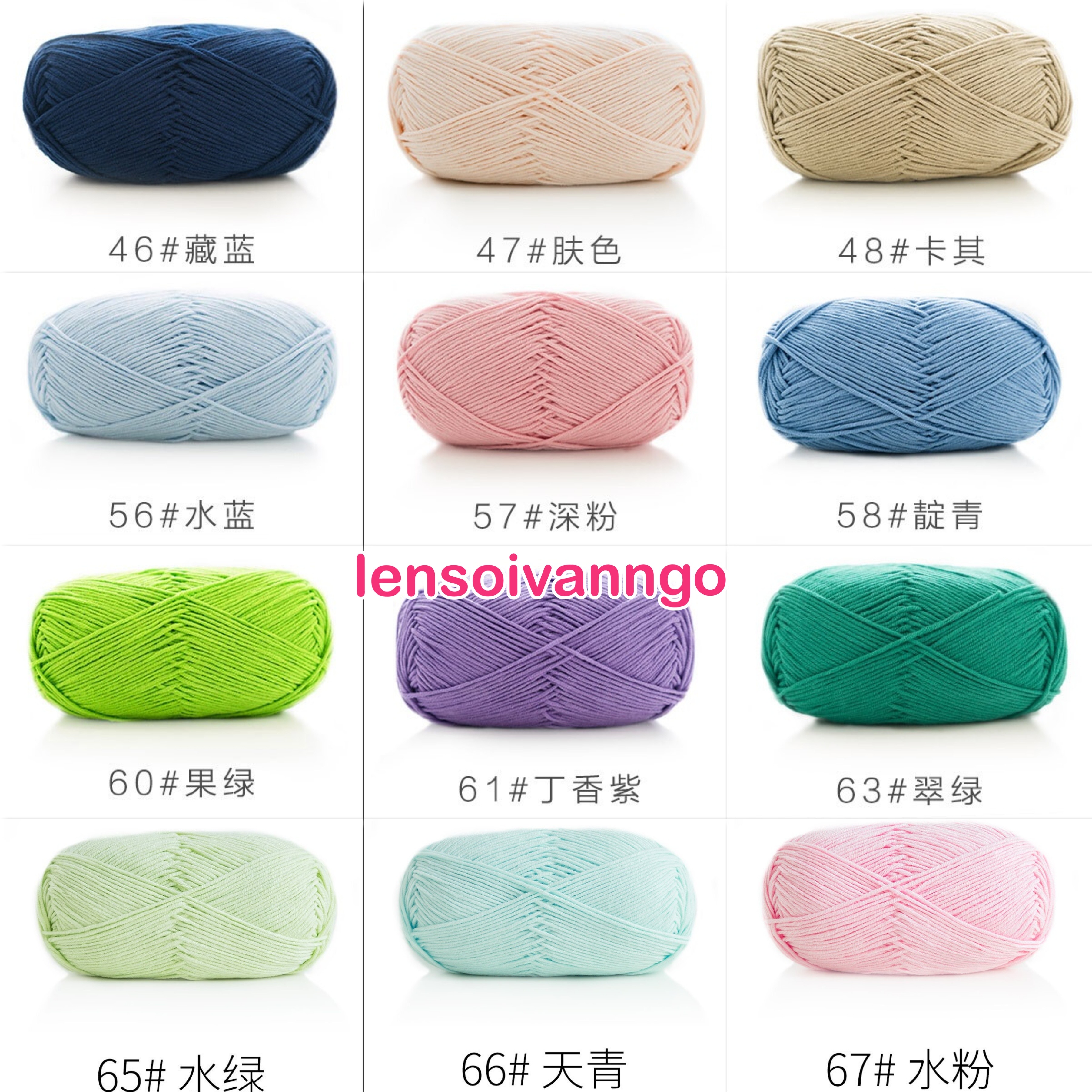 Len Susan 5 đan móc áo, khăn, thú bông, mũ... (cuộn 100gr) (26286)