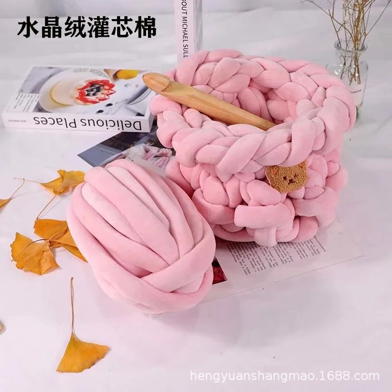 Len Chunky Nhung sợi to (cuộn 240gr) (26309)