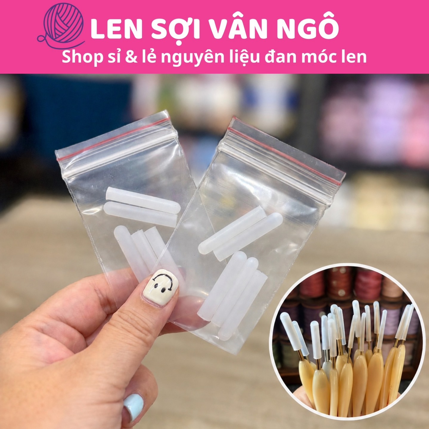 Combo 5 cái bịt đầu kim móc