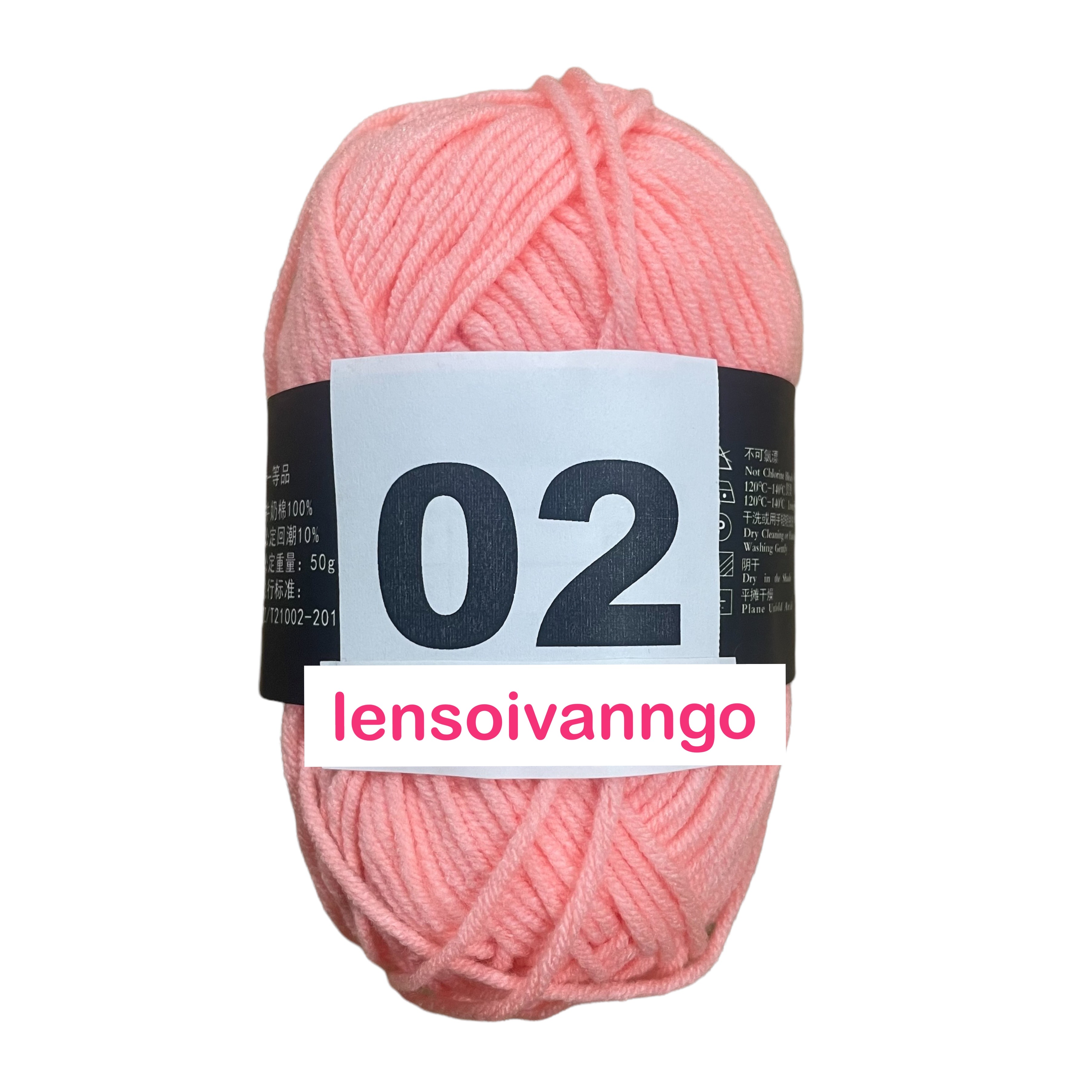 Len Milk Cotton 50gr (mác đen) (26276)