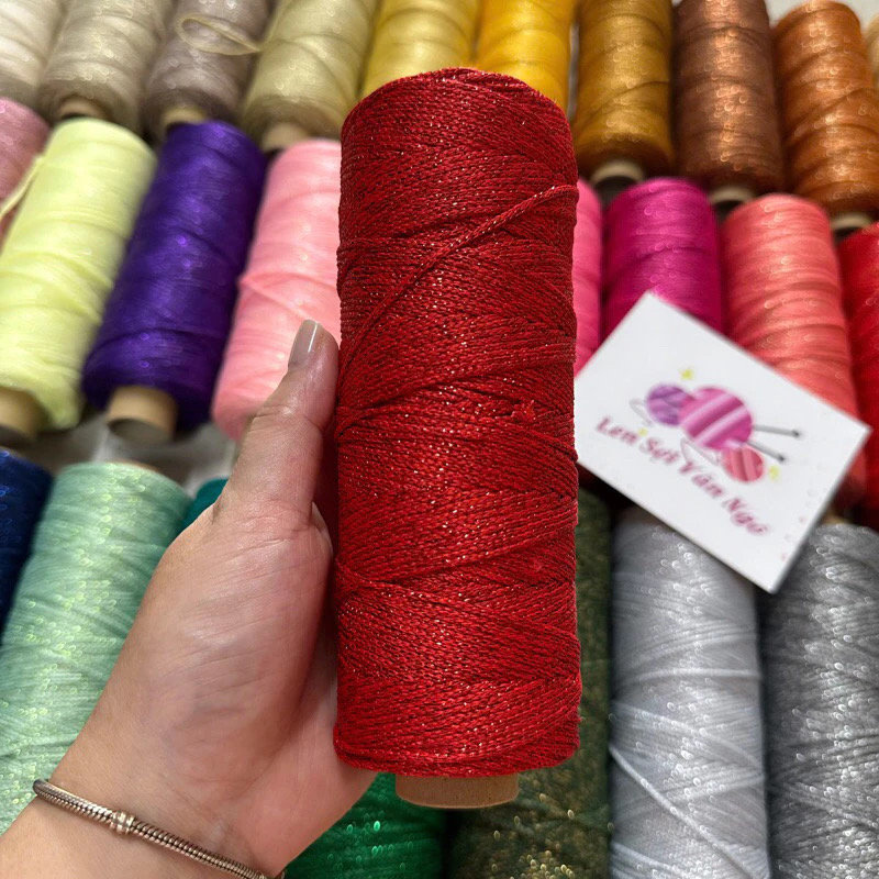 Sợi dệt kim tuyến 2mm Craftyarn VN (cuộn 125gr) (26265)