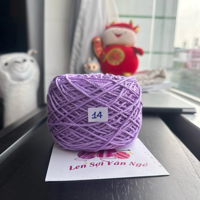 Sợi Macrame Cotton 2mm móc túi, mũ (cuộn 200gr) (26259)