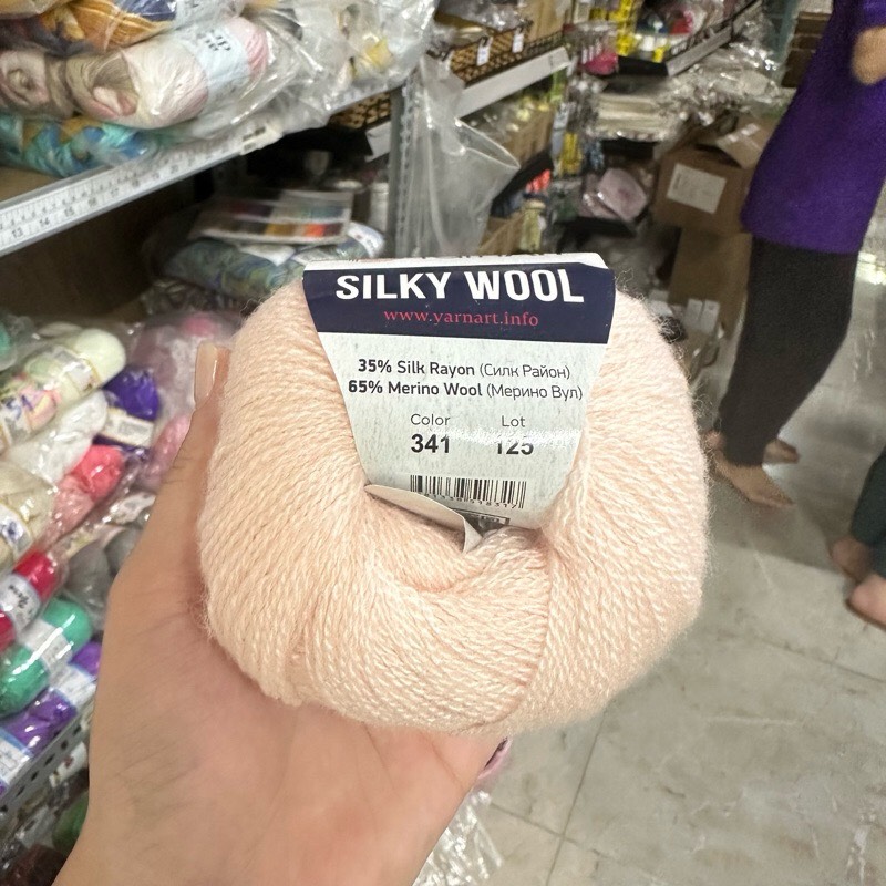 Len YarnArt SILKY WOOL (cuộn 25gr) (26321)