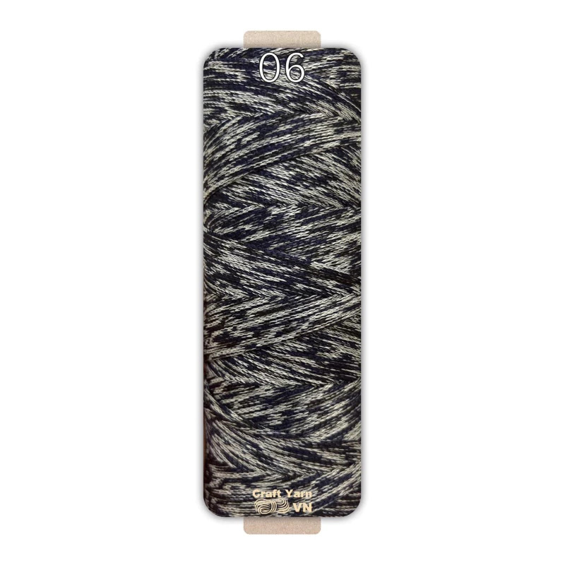 Sợi dệt 2mm màu loang (cuộn 125gr) (26264)