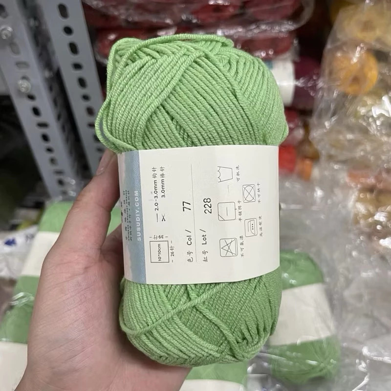 Len Susan 4 đan móc áo, khăn, thú bông, mũ... (cuộn 50gr) (26284)