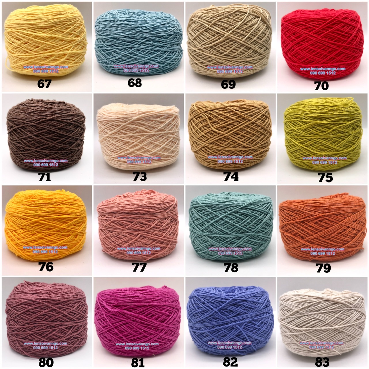 Sợi Cotton Việt Nam 1mm (cuộn 100gr) (26255)