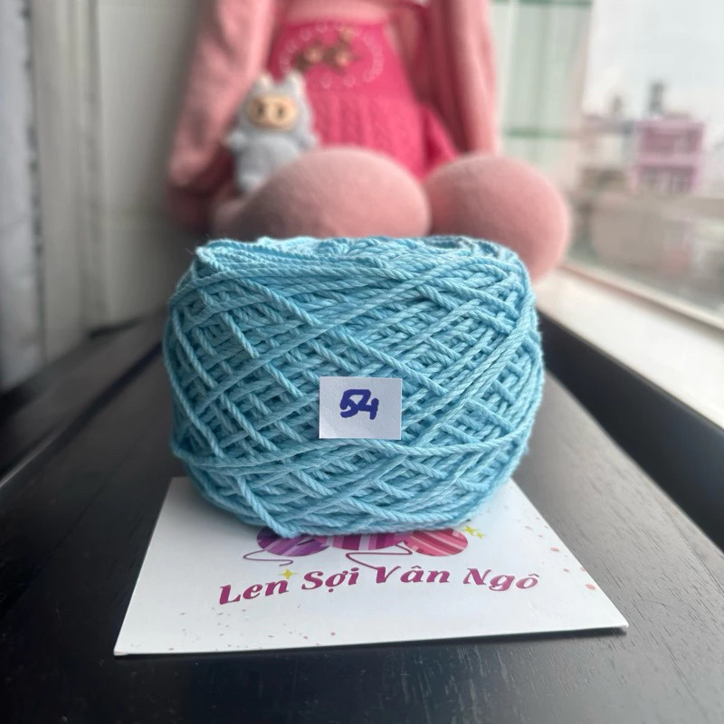 Sợi Macrame Cotton 2mm móc túi, mũ (cuộn 200gr) (26259)