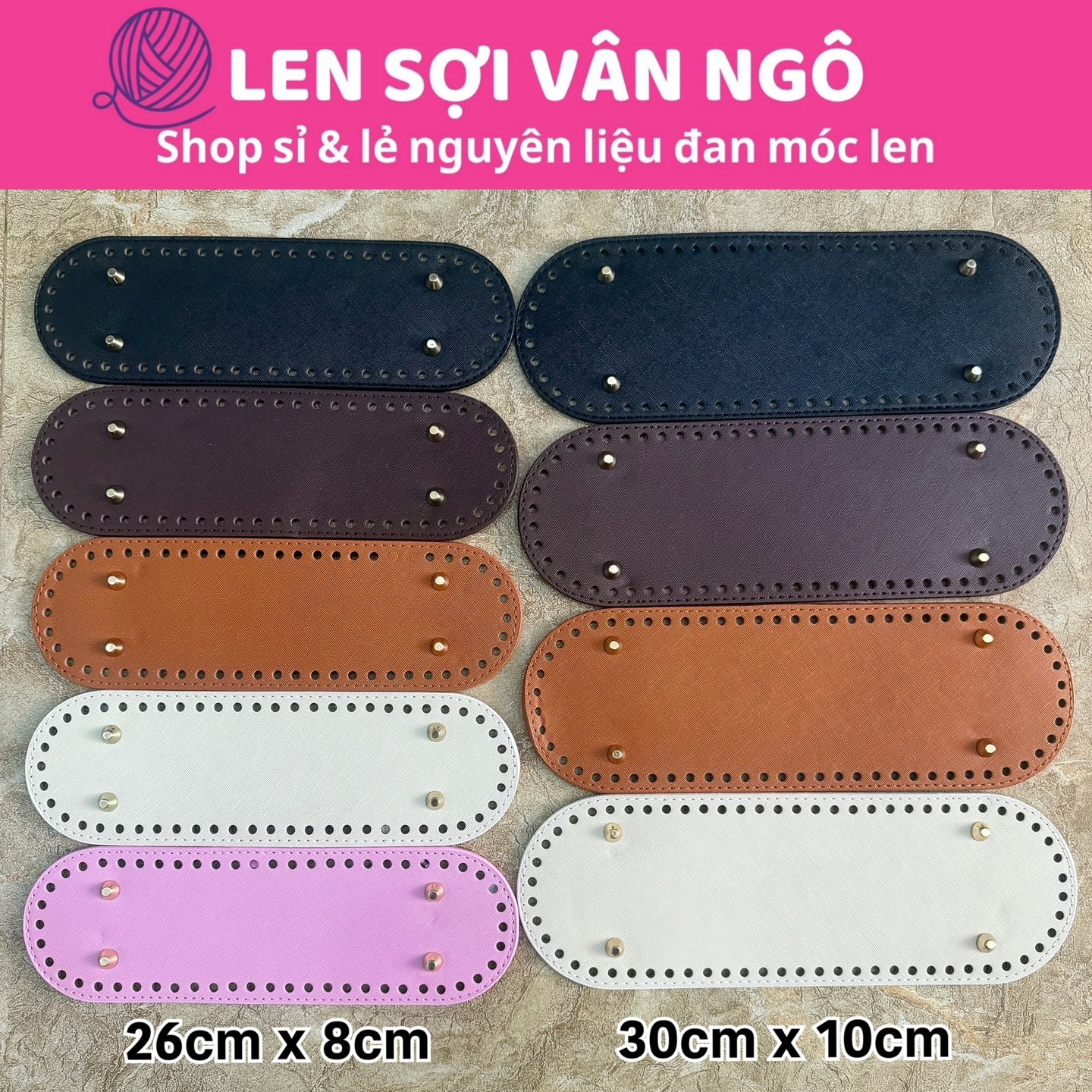 PK túi: Đáy túi oval chất liệu da PU