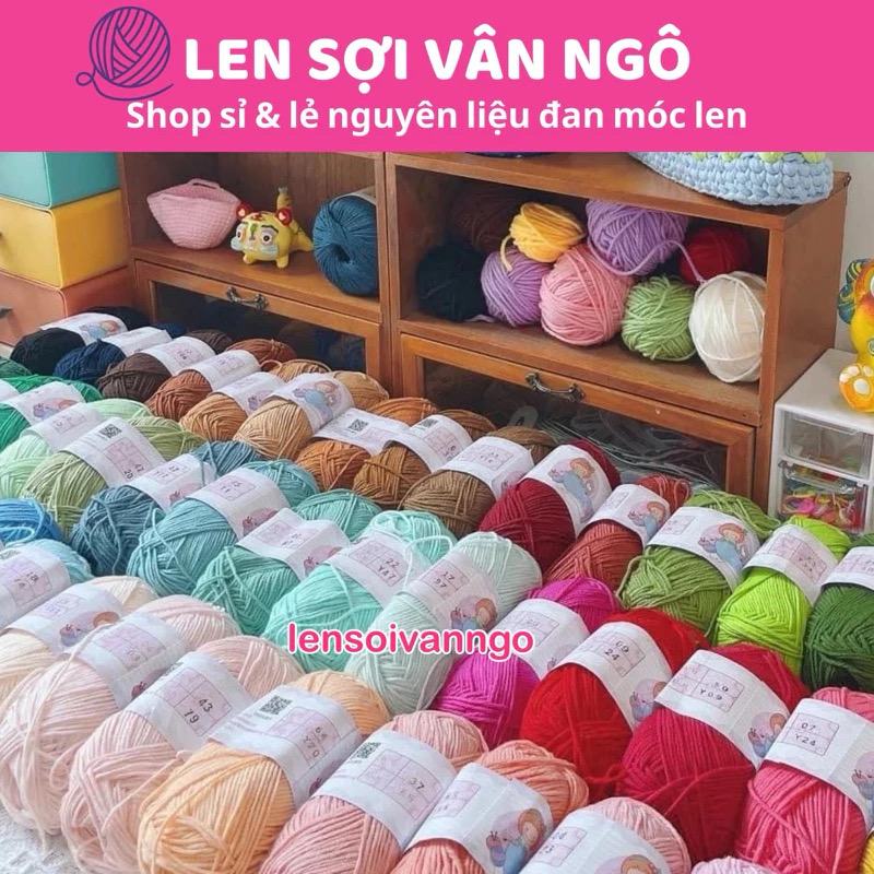 Len Baby Yarn hàng loại 1 (cuộn 40gr) (26280)