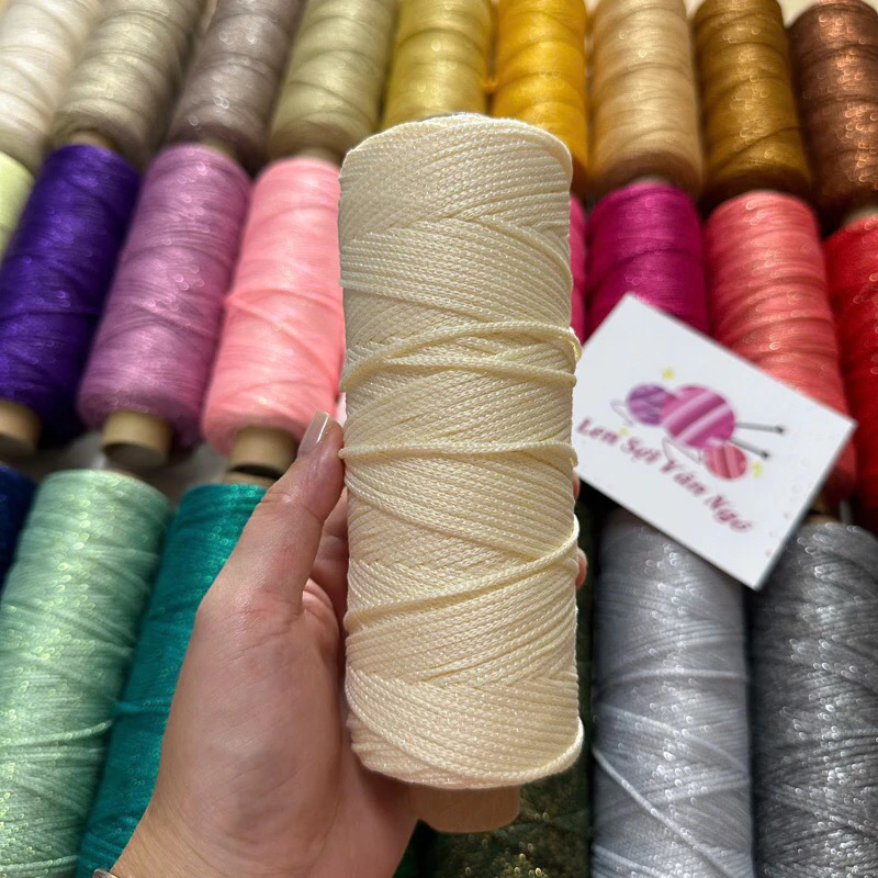 Sợi dệt kim tuyến 2mm Craftyarn VN (cuộn 125gr) (26265)
