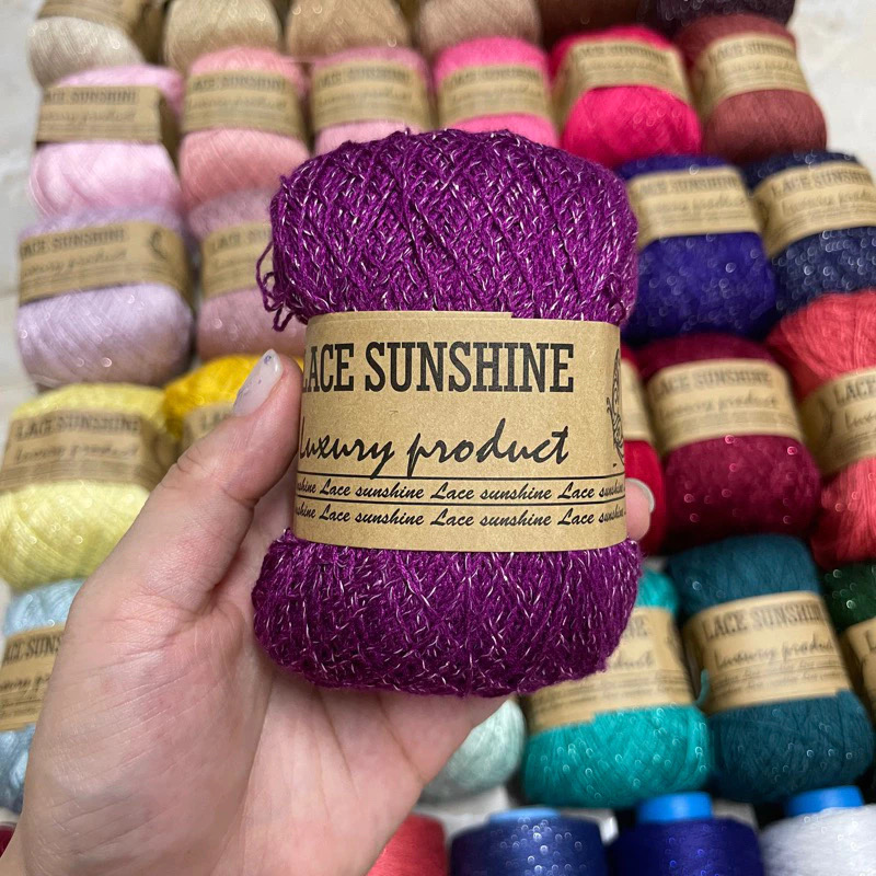 Sợi Lace Sunshine kim tuyến (cuộn 100gr) (26257)