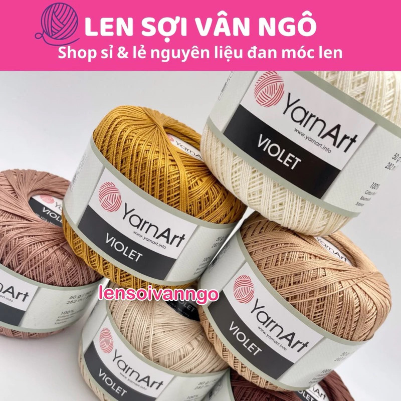 Sợi YarnArt VIOLET Thổ Nhĩ Kỳ (cuộn 50gr) (26322)
